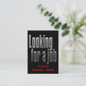 Visitekaartje voor het jagen van de baan voor Man/ (Staand voorkant)