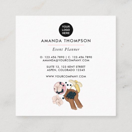 Visitekaartje voor het kantelen van de zomerevenem (Achterkant)