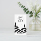 Visitekaartje voor het kappen van bomen (Staand voorkant)