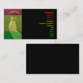 Visitekaartje voor het koken (Voorkant / Achterkant)