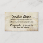 Visitekaartje voor het koken van tomatentarwe (Achterkant)