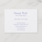 Visitekaartje voor het kopen van koekjes (Achterkant)