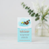 Visitekaartje voor het kweken van paddestoelen afsprakenkaartje (Staand voorkant)