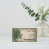 Visitekaartje voor het maken van boomstammingen (Staand voorkant)