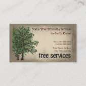 Visitekaartje voor het maken van boomstammingen (Voorkant)