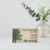 Visitekaartje voor het maken van boomstammingen (Staand voorkant)