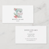 Visitekaartje voor het mengen van taartjes (Voorkant / Achterkant)