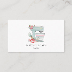 Visitekaartje voor het mengen van taartjes