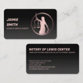 🚩 Visitekaartje voor het ondertekenen van notaris (Voorkant / Achterkant)