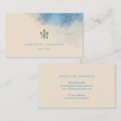 visitekaartje voor het ontwerpen van zeeen schildp (Voorkant / Achterkant)