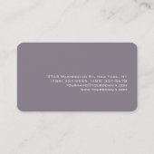 Visitekaartje voor het opladen van metallische rot (Achterkant)