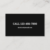 Visitekaartje voor het recyclen van ongewenste aut (Achterkant)