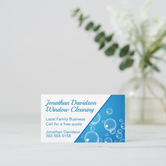 Visitekaartje voor het reinigen van ruw water (Staand voorkant)