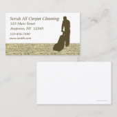 Visitekaartje voor het reinigen van tapijten (Voorkant / Achterkant)