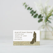 Visitekaartje voor het reinigen van tapijten (Staand voorkant)
