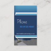 Visitekaartje voor het reinigen van tapijten (Achterkant)