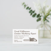 Visitekaartje voor het repareren van machines voor (Staand voorkant)