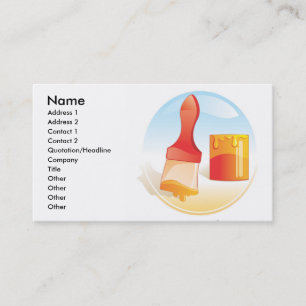 Visitekaartje voor het schilderen