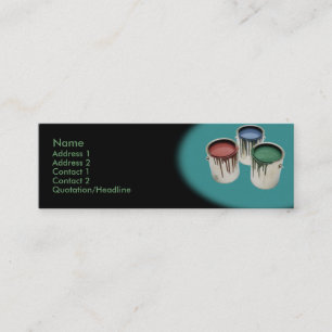 Visitekaartje voor het schilderen