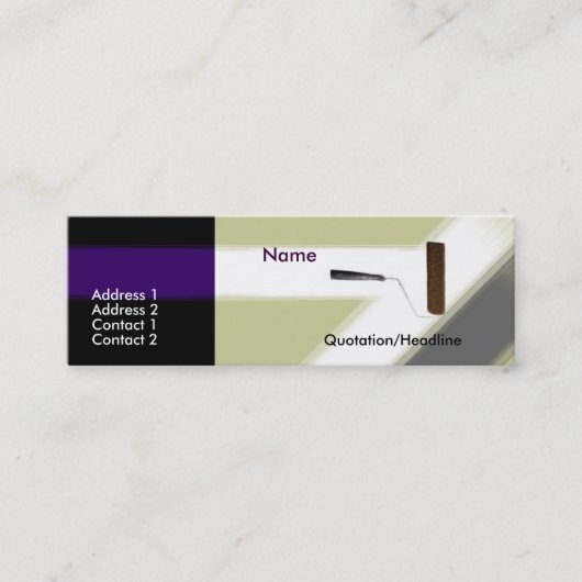 Visitekaartje voor het schilderen (Voorkant)