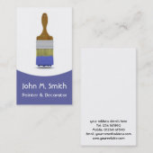 Visitekaartje voor het schilderen en decorteren (Voorkant / Achterkant)