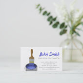 Visitekaartje voor het schilderen en decorteren (Staand voorkant)