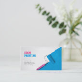 Visitekaartje voor het schilderen en versieren (Staand voorkant)