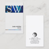 Visitekaartje voor het schilderen van handelsvaard (Voorkant / Achterkant)