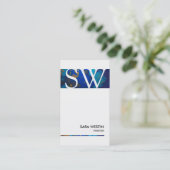 Visitekaartje voor het schilderen van handelsvaard (Staand voorkant)