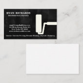 Visitekaartje voor het schilderen van het blauwe k (Voorkant / Achterkant)