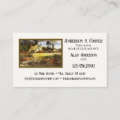 Visitekaartje voor het schilderen van onroerend g (Achterkant)