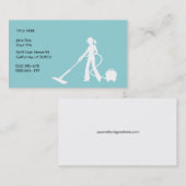 Visitekaartje voor het schoonmaken en het houden v (Voorkant / Achterkant)