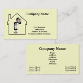 Visitekaartje voor het schoonmaken en maken van ka (Voorkant / Achterkant)