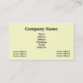 Visitekaartje voor het schoonmaken en maken van ka (Achterkant)