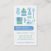 Visitekaartje voor het schoonmaken van de voorraad (Voorkant)