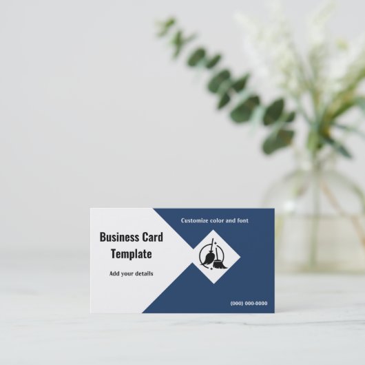 Visitekaartje voor het schoonmaken van het huis (Staand voorkant)