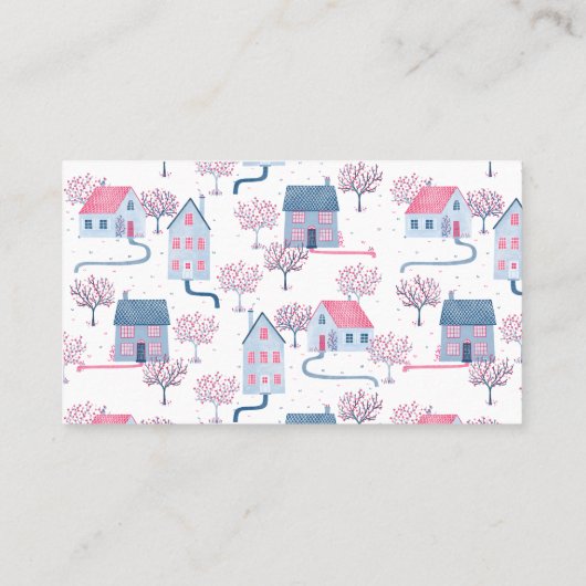 Visitekaartje voor het schoonmaken van het huis (Achterkant)