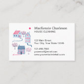 Visitekaartje voor het schoonmaken van het huis (Voorkant)