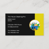 Visitekaartje voor het schoonmaken van het huis (Voorkant)