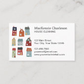 Visitekaartje voor het schoonmaken van het huis (Voorkant)