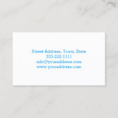 Visitekaartje voor het schoonmaken van pools-onder (Achterkant)