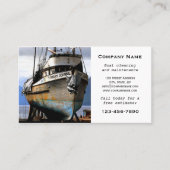 Visitekaartje voor het schoonmaken van schepen (Voorkant)