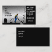 Visitekaartje voor het schoonmaken van tapijten (Voorkant / Achterkant)