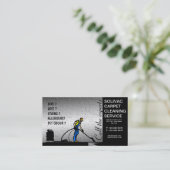 Visitekaartje voor het schoonmaken van tapijten (Staand voorkant)