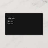 Visitekaartje voor het schoonmaken van tapijten (Achterkant)