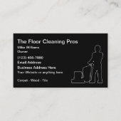 Visitekaartje voor het schoonmaken van vloeren (Voorkant)