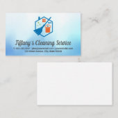 Visitekaartje voor het schoonmaken van werktuigen (Voorkant / Achterkant)