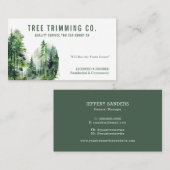 Visitekaartje voor het snoeien van bomen (Voorkant / Achterkant)