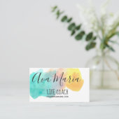 Visitekaartje voor het splash-waterverf van de hel (Staand voorkant)