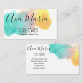 Visitekaartje voor het splash-waterverf van de hel (Voorkant / Achterkant)